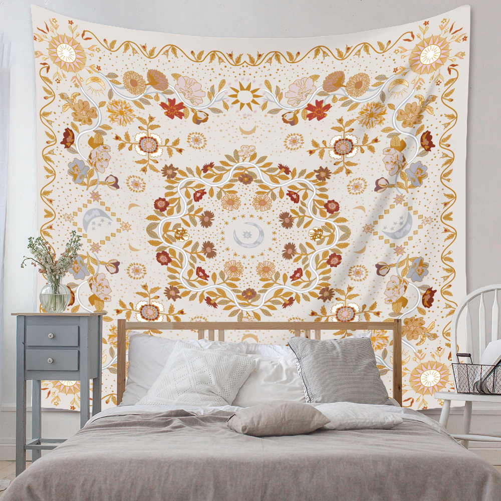 波西米亚挂布床头民宿瑜伽挂毯装饰墙壁布墙壁背景挂毯