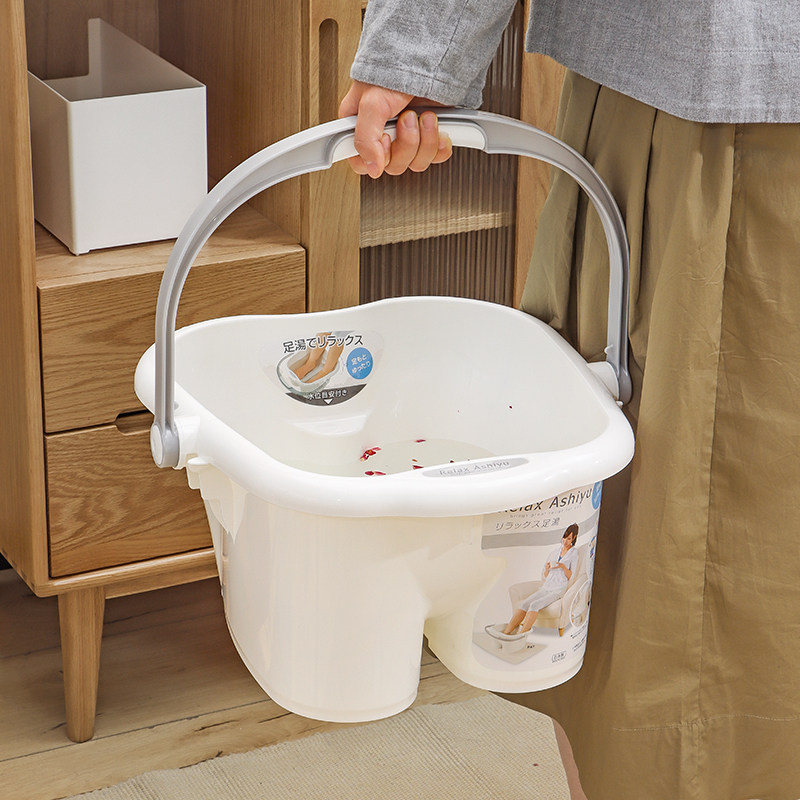 日本高足加高脚盆洗脚按摩足疗养生保温进口足浴盆