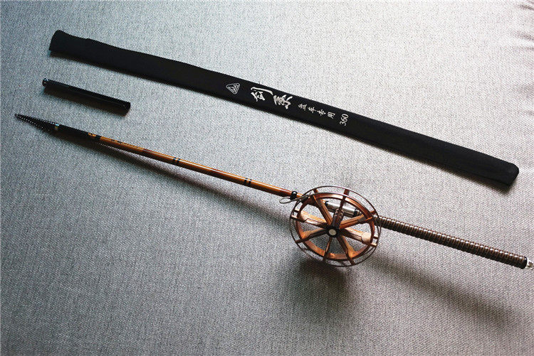 2019手工溪流鱼竿钓竿硬冲超轻新款3米车竿剑溪流竿