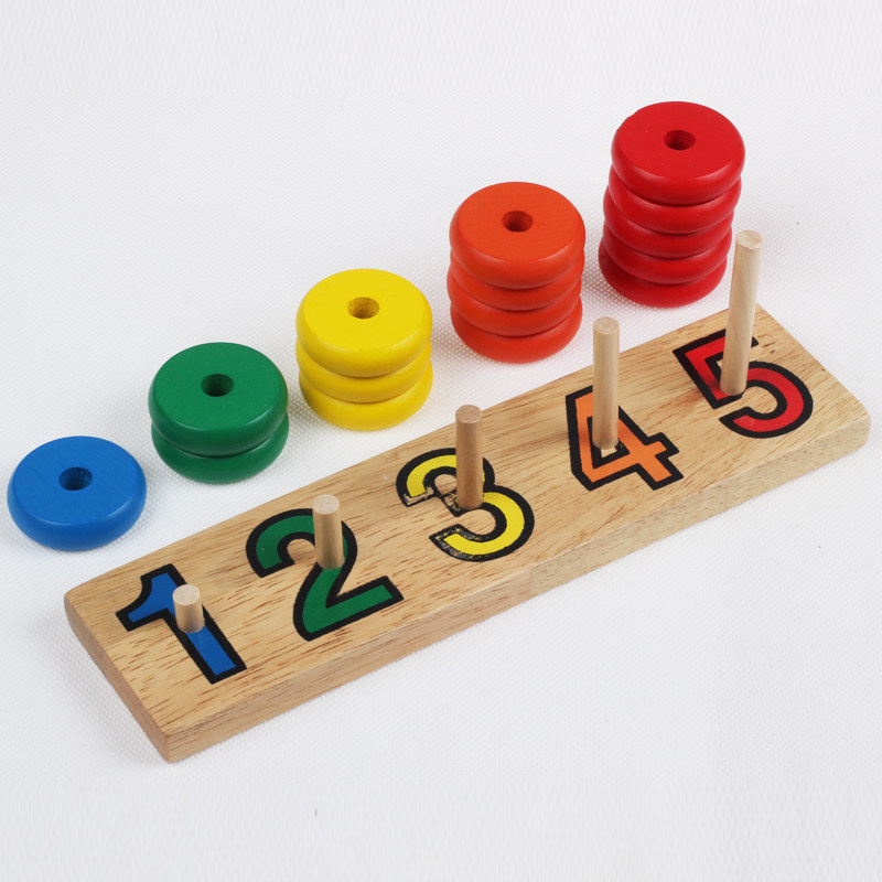 套装蒙氏蒙特梭利教具橡胶胶木88件家庭数学塑料积木