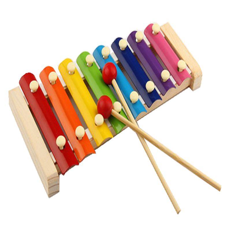 出口木质八音敲打木琴打击乐器手敲儿童木制幼儿敲琴