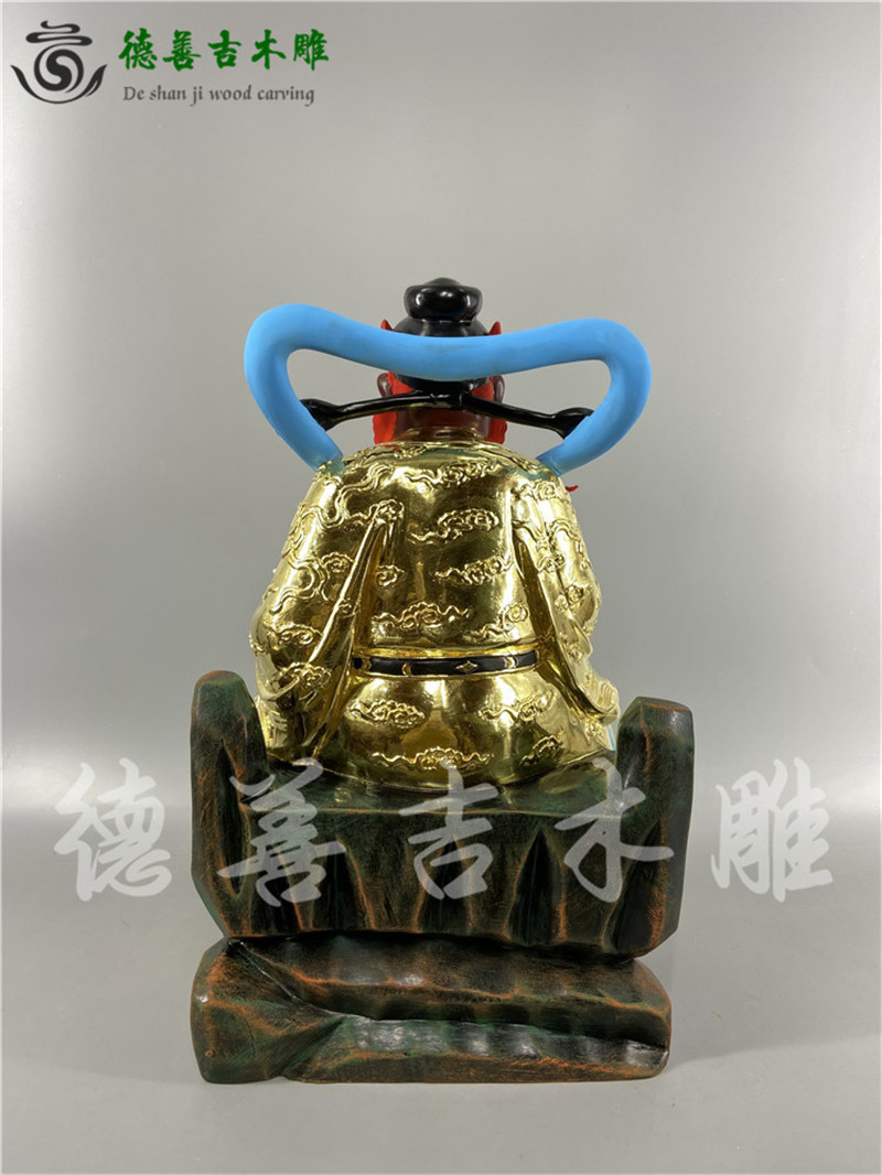 木雕神像辛元帅雷神雷部辛将军香樟木手工锦雕德善吉精品摆件