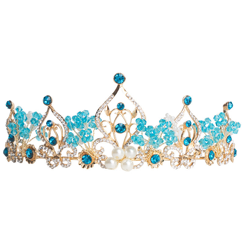 eyas女童头饰冰雪奇缘艾莎公主皇冠韩版礼服演出服走秀生日发饰潮