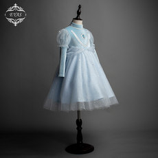 EYAS girls dress princess dress Aisha Frozen 2 plus thick velvet veil fall and winter baby birthday EYAS girls dress princess dress Aisha Frozen 2 plus thick velvet veil fall and winter baby birthday
