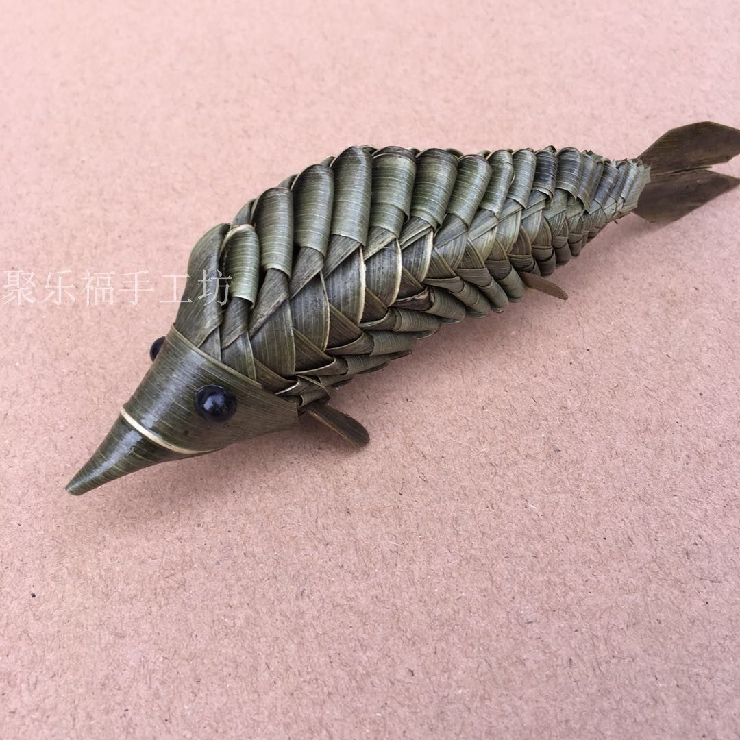 草编棕编草鱼鱼非动物竹编长沙特色旅游手工艺品diy竹编