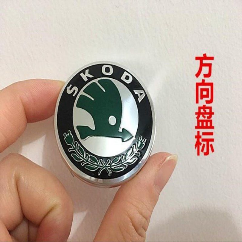 老款斯柯达晶明锐昊锐昕锐汽车盖板方向盘标志汽车车标