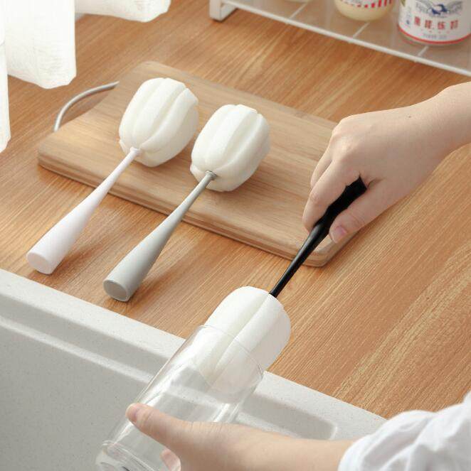 立式长柄杯刷保温杯海绵清洗杯子奶瓶刷清洗刷奶瓶刷