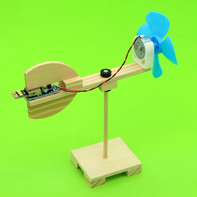 diy科技小制作风力发电机小发明科中小学手工作业学实验拼装材料