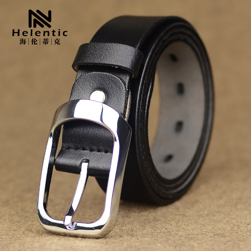 腰带牛皮女款百搭针扣真皮皮宽皮带韩版休闲腰带