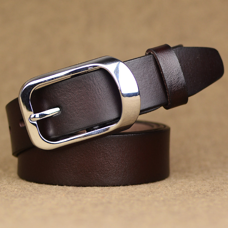 腰带牛皮女款百搭针扣真皮皮宽皮带韩版休闲腰带