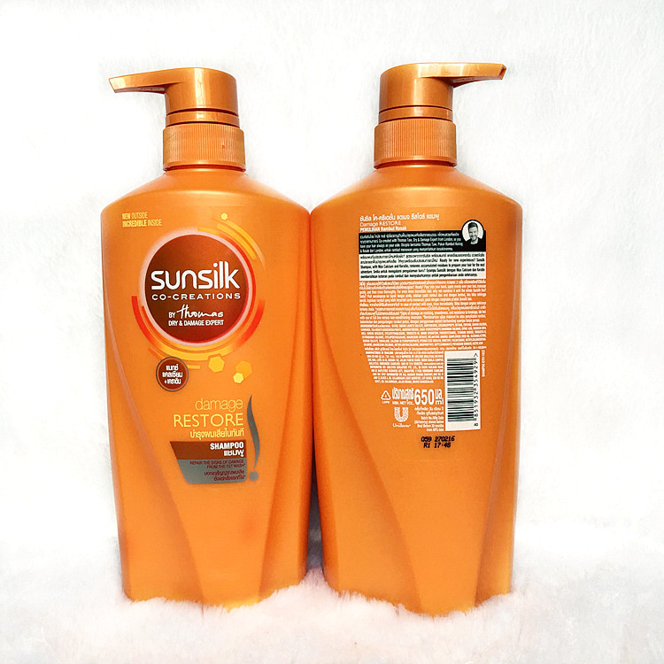 泰国sunsilk洗发水防断裂开叉去屑止痒顺滑洗发露450ml650ml900热销