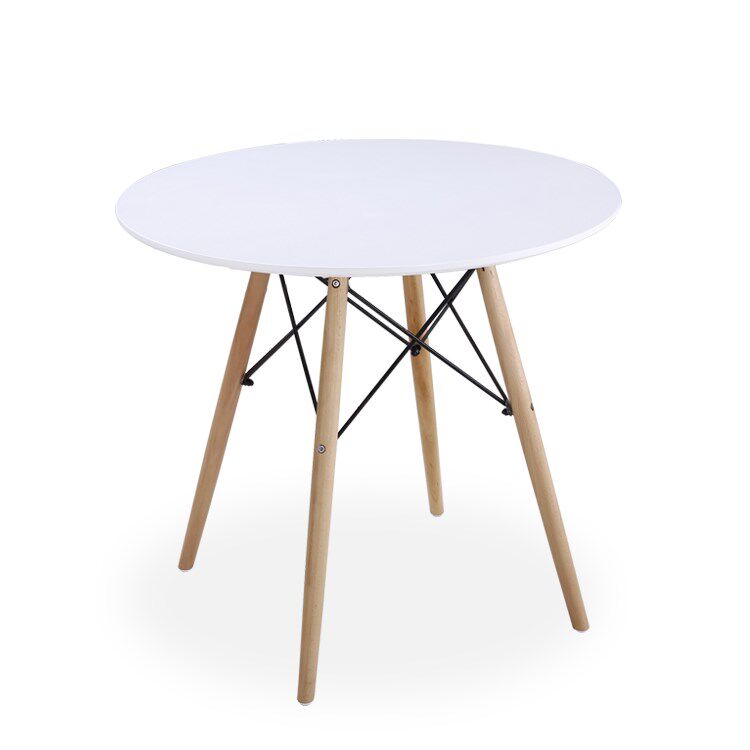 伊姆斯桌小圆桌北欧现代简约实木小户户型餐桌桌椅餐桌