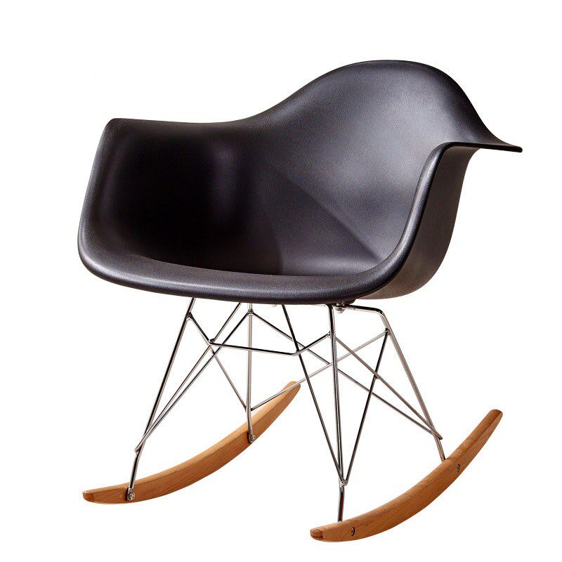 伊姆斯时尚摇椅休闲懒人椅靠背摇摇椅创意塑料躺椅欧式逍遥椅