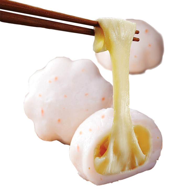 台湾拉丝丝芝士丸200克包邮芝心包火锅料豆鳕鱼鱼丸