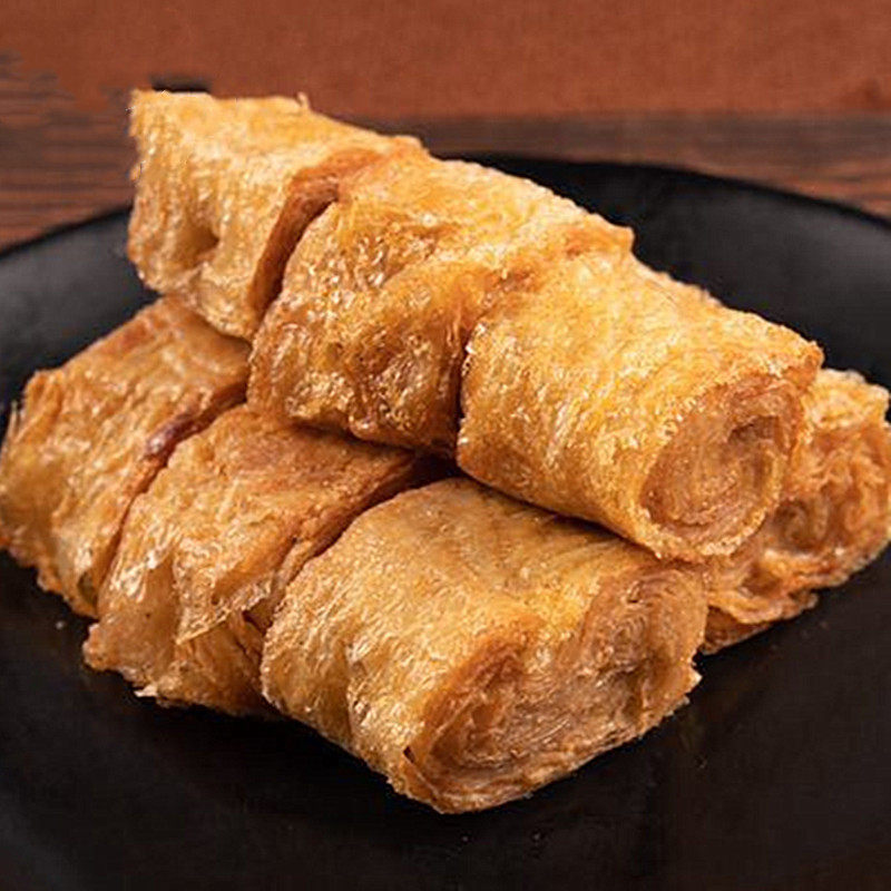 麻辣烫响铃炸香三号黄豆豆制品豆皮素食冒菜火锅豆腐干