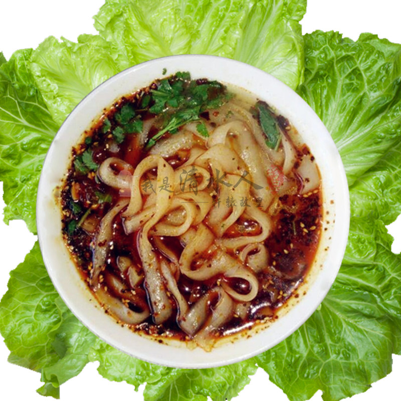 天水甘肃小吃水手擀粉韭叶麻辣手工粉条农家面粉