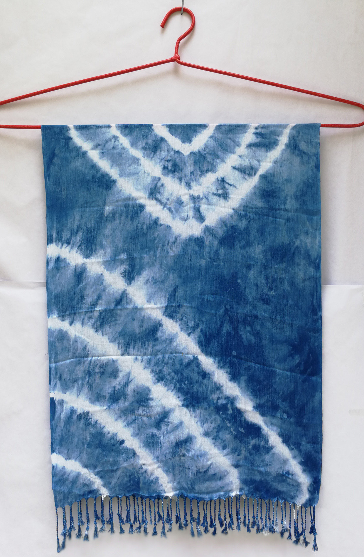 贵州扎染围巾定做植物染蓝板蓝根原料各种原创苗族蜡染