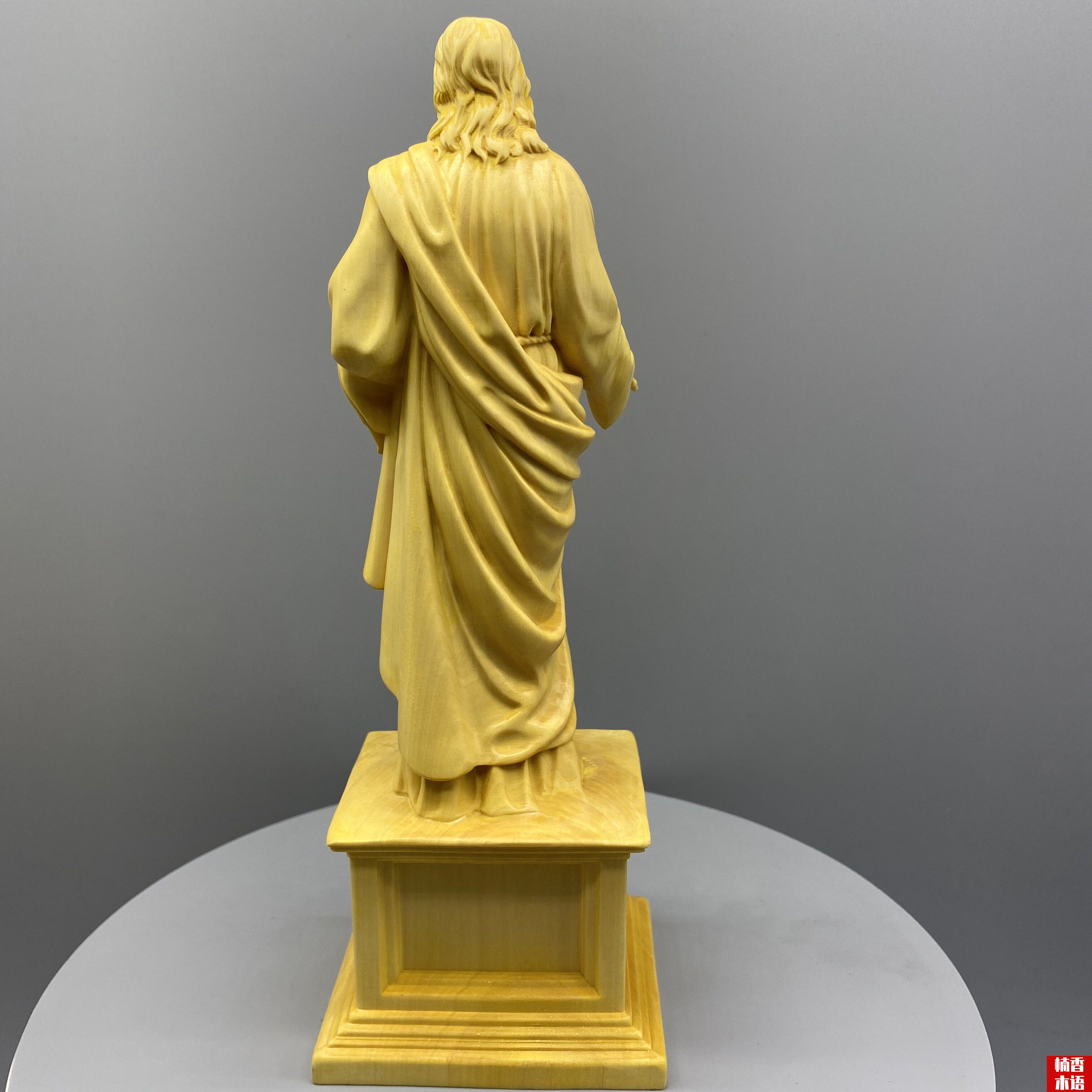 黄杨木圣父圣物教会圣诞摆件家居欧式天主教人物木雕