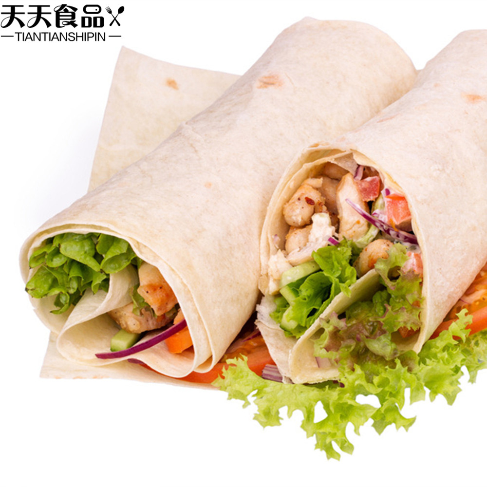 西恩墨西哥kfcg鸡肉卷皮8英寸面饼老北京菠菜味饼包点