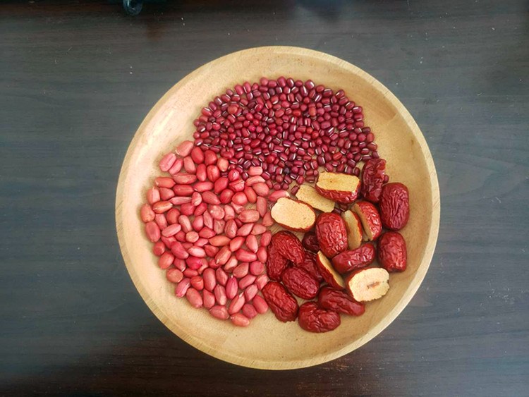 乡下人红枣红豆红豆红红衣花生生粉红色粗粮滋补天然粉粉食品