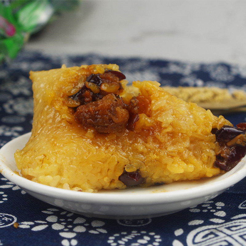 大黄粽子山西吕梁特产临县塘黏蜜枣粽大红枣粽子