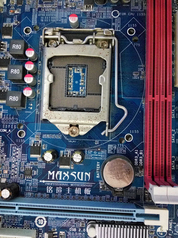 原装拆机维修铭瑄msh61集成主板1155针ddr3支持主板