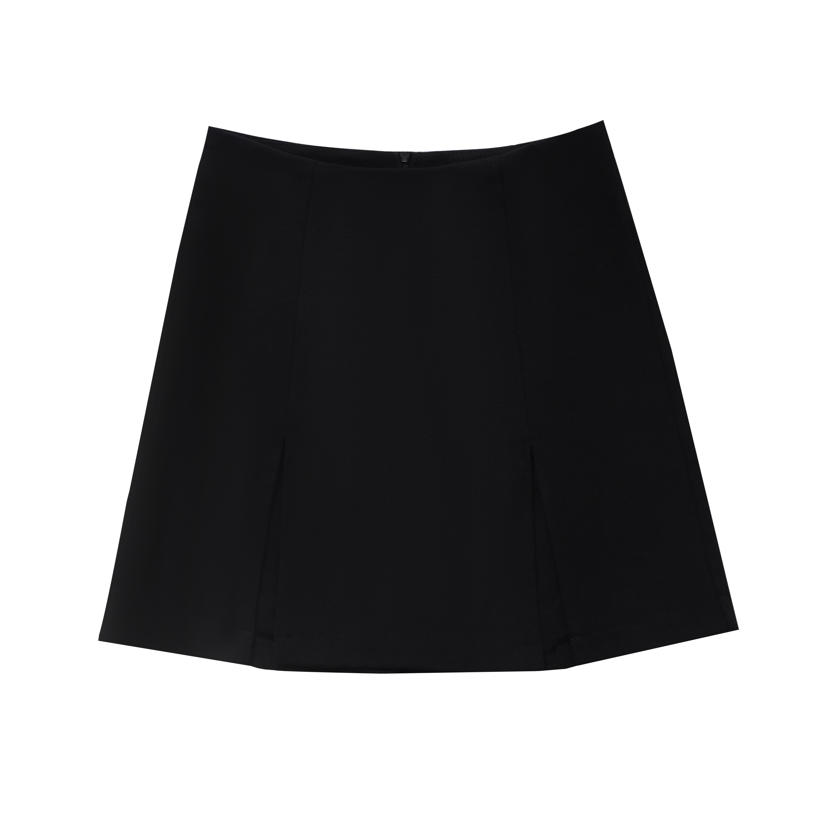 留下1992又乖又辣百搭黑色裙裤春夏新款开叉a字辣妹包臀短裙