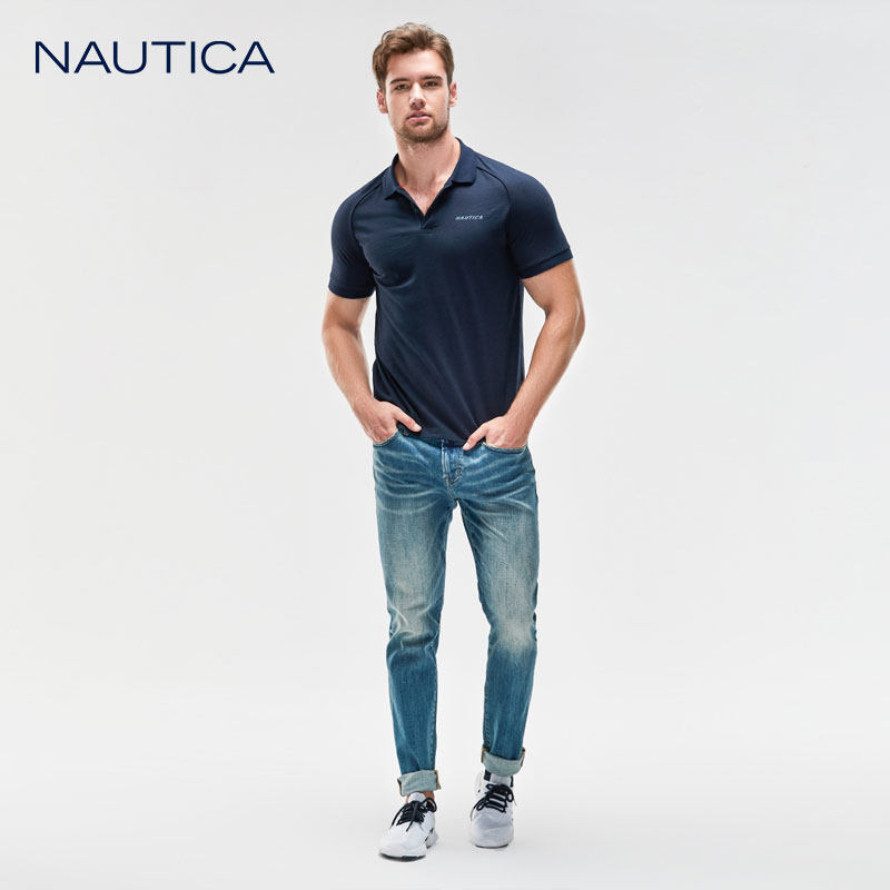 nautica诺帝卡男装夏季男士休闲短袖polo衫男kc9322polo衫