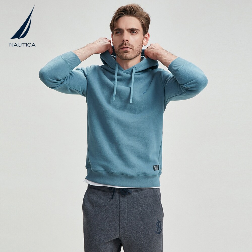 nautica诺帝卡男装休闲时尚简约舒适情侣连帽卫衣ko1432卫衣