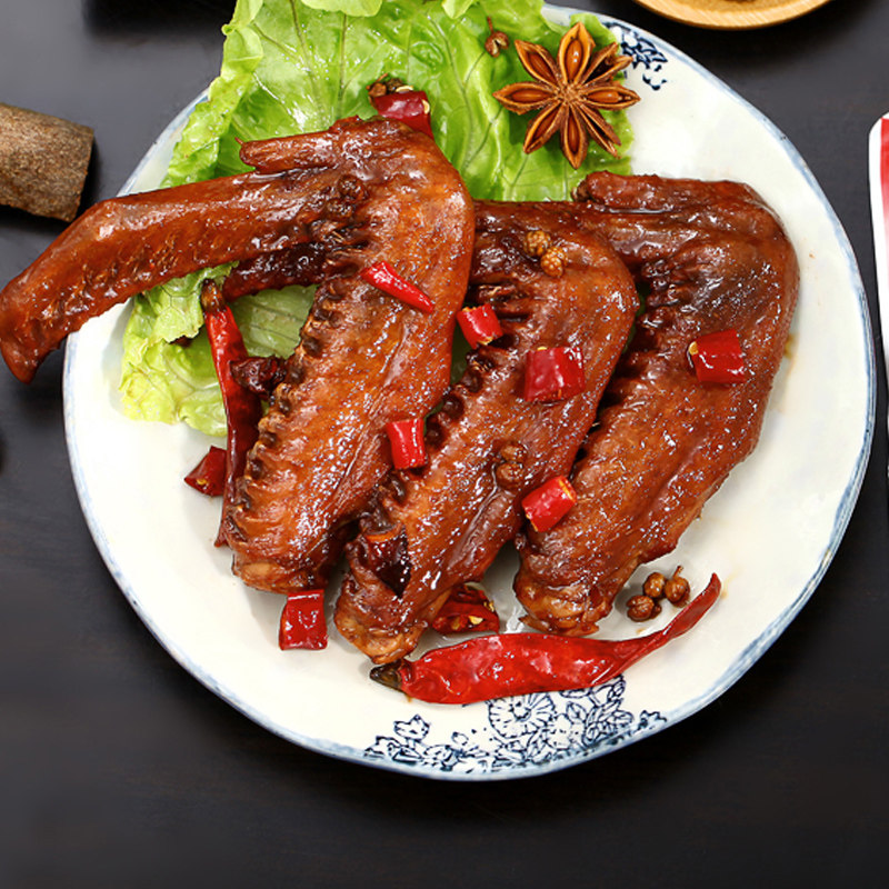 念着你魔味卤鸭翅500g香辣鸭翅膀麻辣味小吃卤味休闲零食小包装