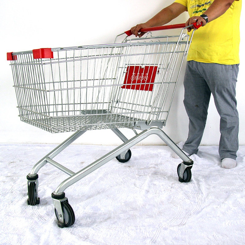 卓维超市购物车手推车人字形理货车成人家用超市用推车商场手推车