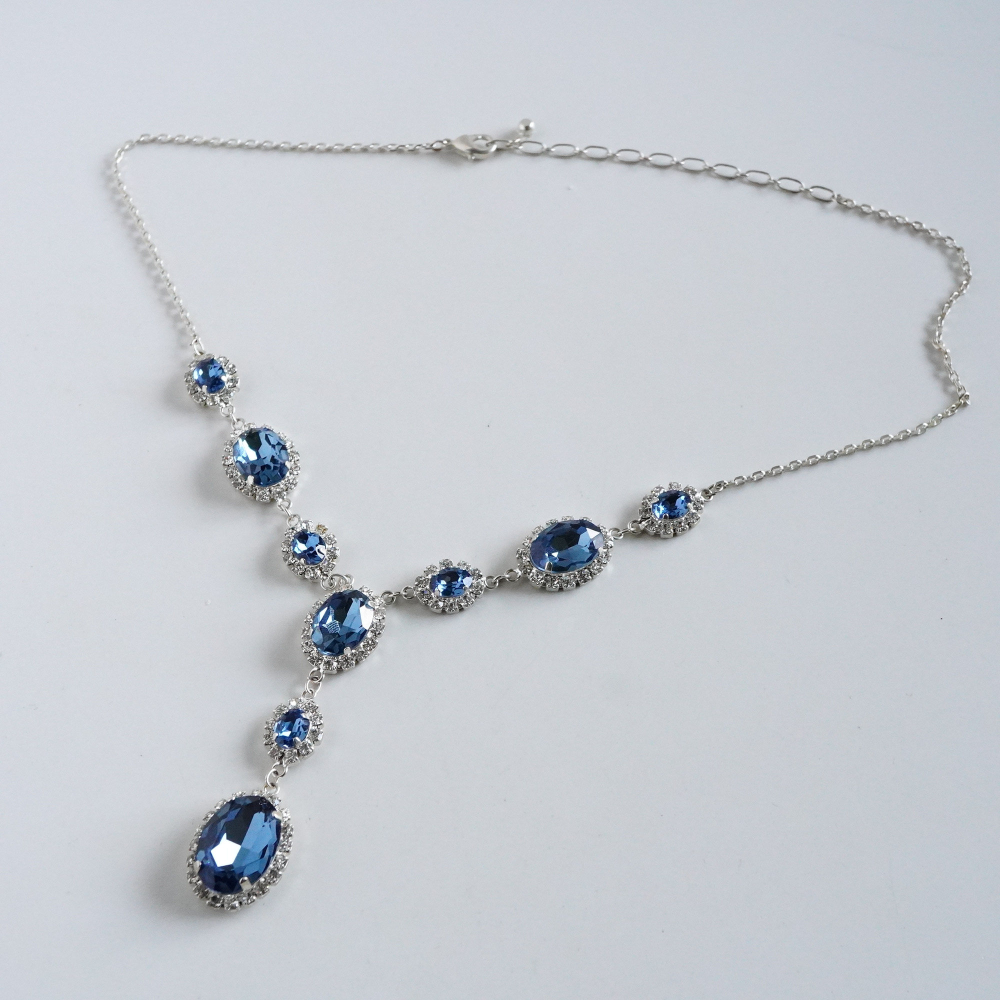 现货一组彩晶全钻满钻主题项链型链monet项链