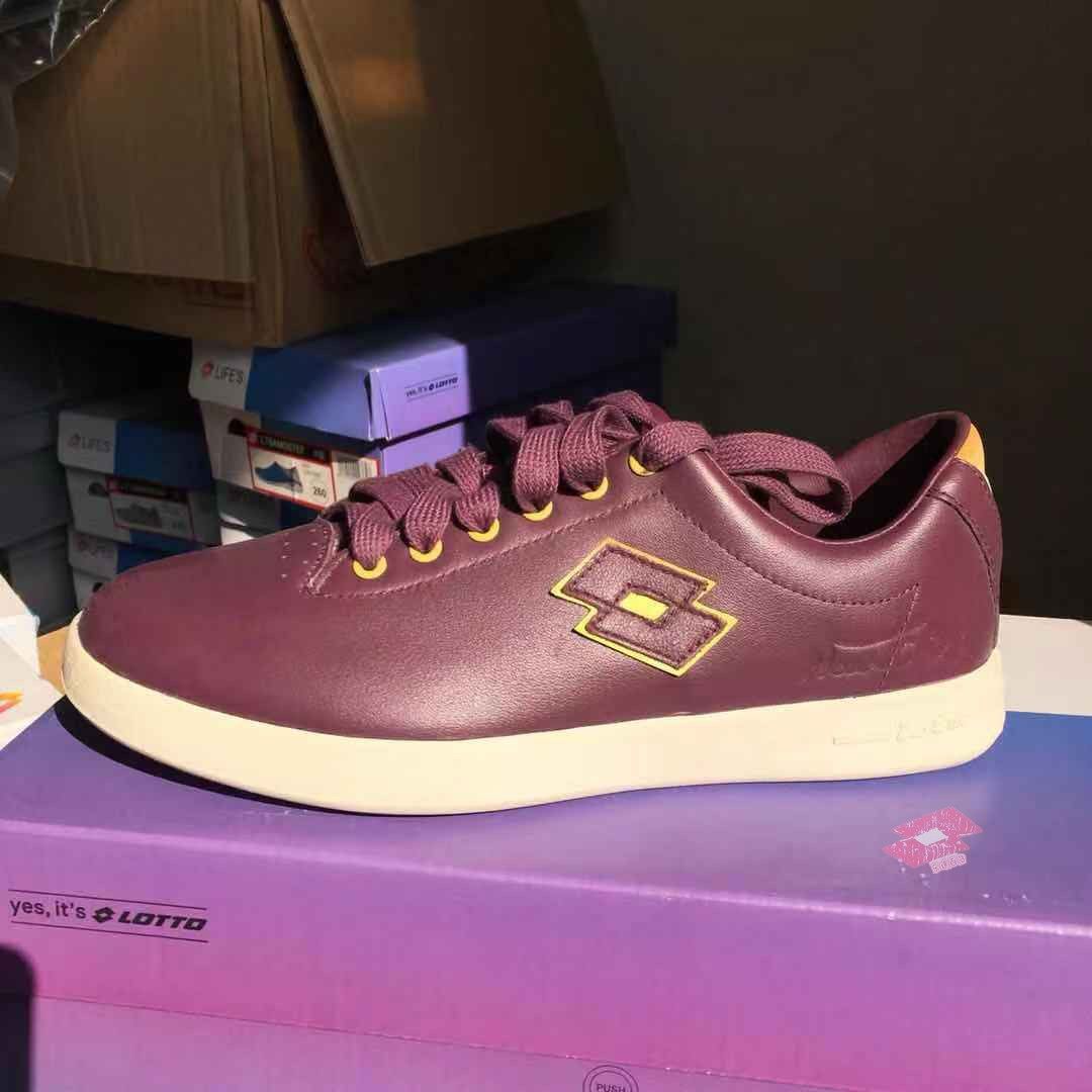 lotto乐途女子1973经典网球系列头层牛皮板鞋运动休闲鞋