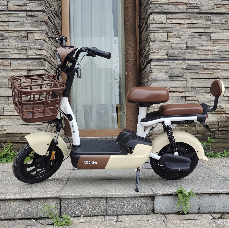 台铃豆男代步成人亲子踏板女士小彩电动国标电动自行车