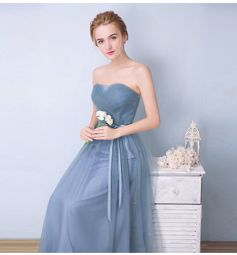 礼服伴娘2021春季姐妹裙长款显瘦修身毕业小礼婚纱