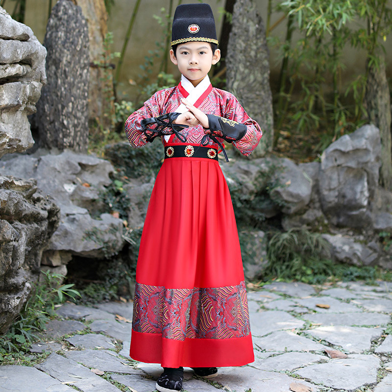 2019儿童童男宝宝锦衣卫汉服飞鱼明朝男童侠客儿童演出服
