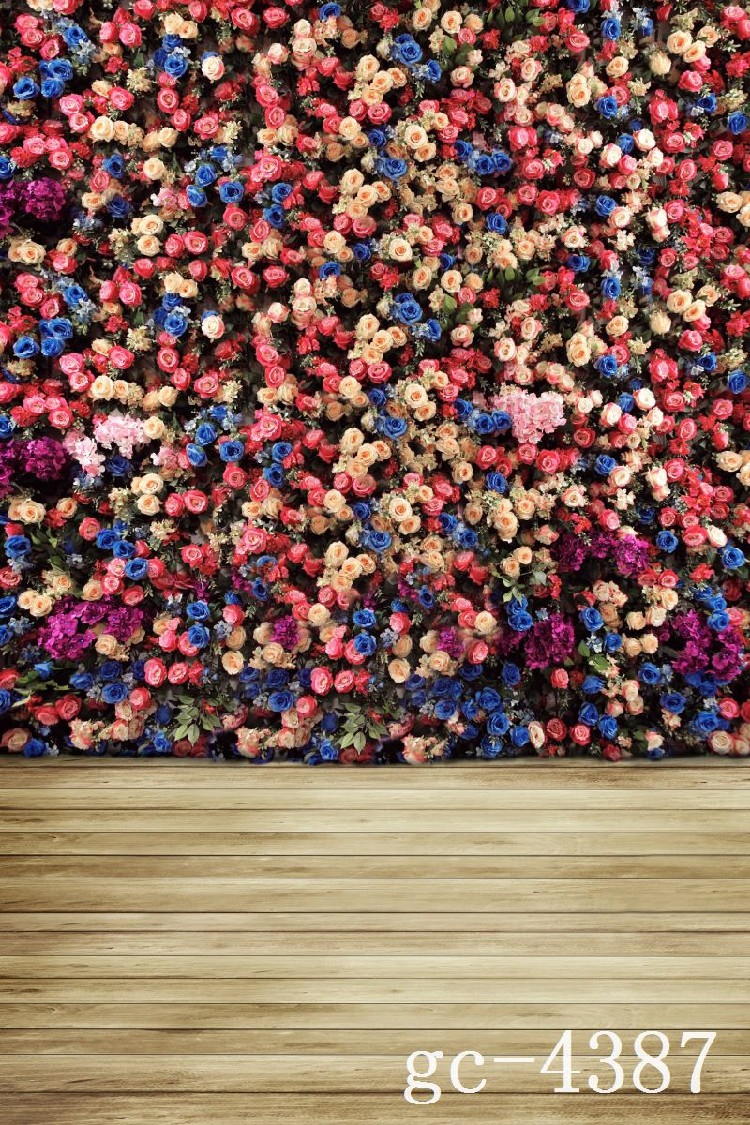 背景新款婚纱摄影影楼婚纱主题拍照韩式花墙摄影背景布类