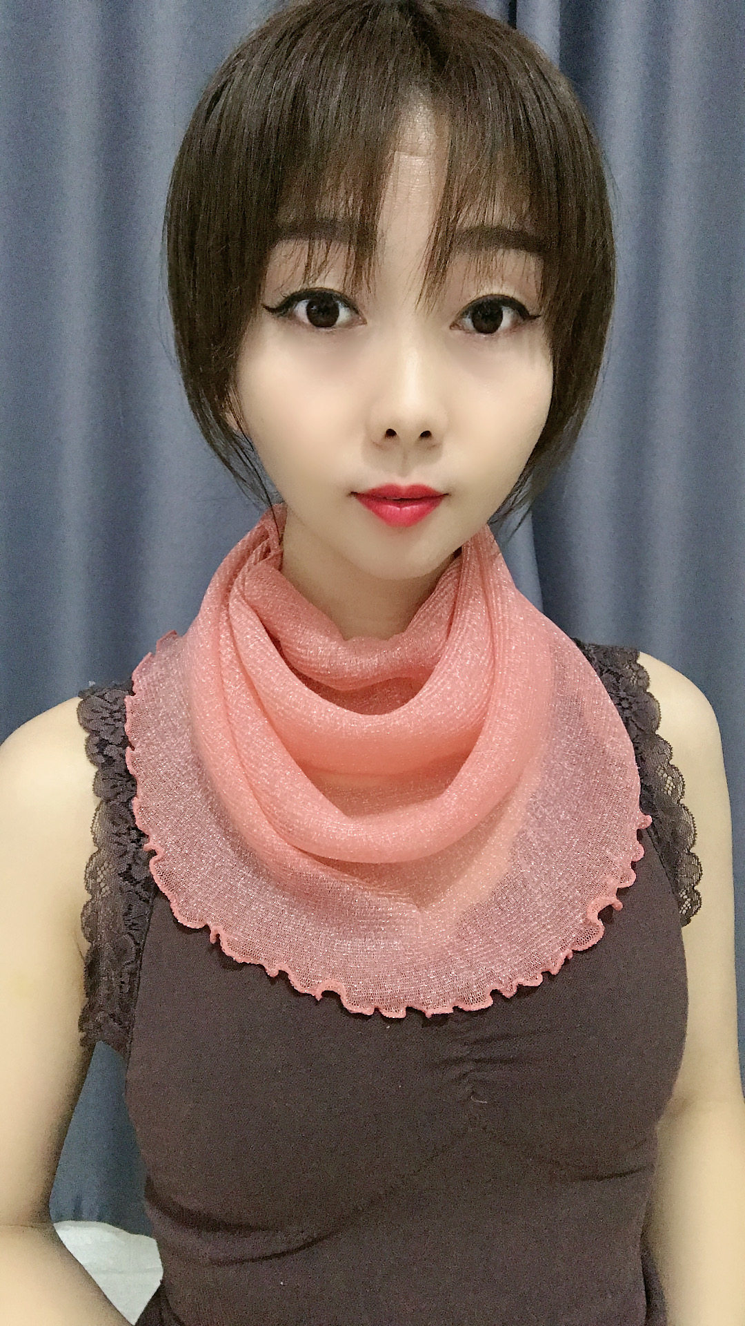 春夏真丝四季套头围脖小丝丝巾女薄款防晒脖套围巾