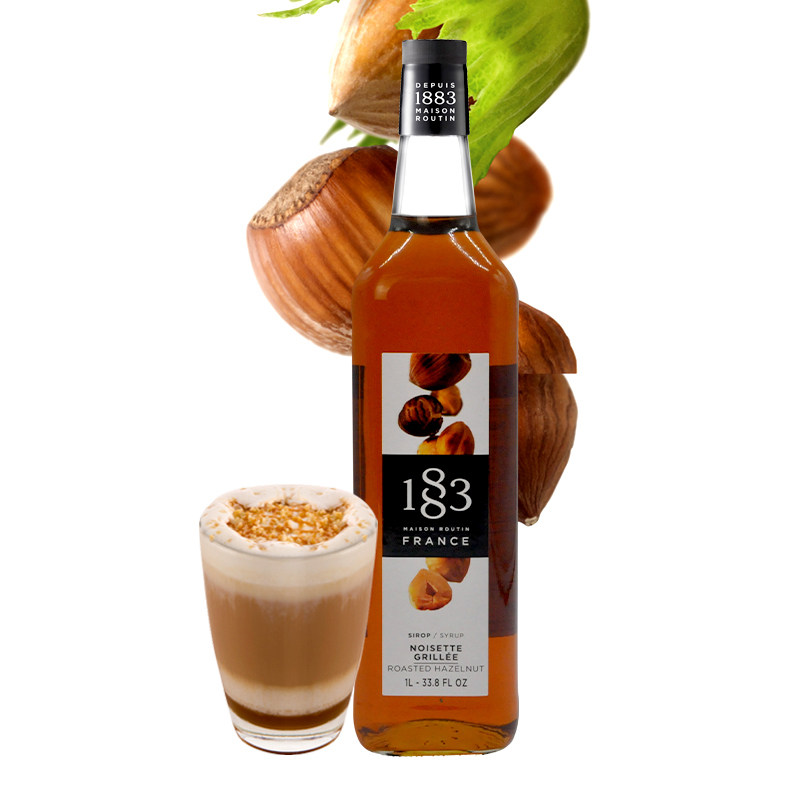 法国进口1883露田榛果风味糖浆果果1000ml咖啡糖浆