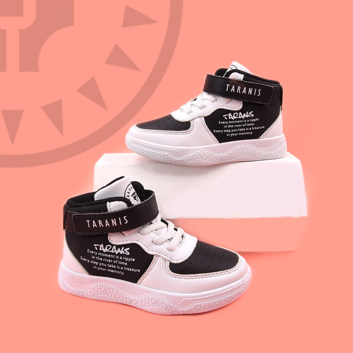 童鞋泰兰尼斯男童女童运动鞋防滑耐磨潮流时尚板鞋儿童板鞋