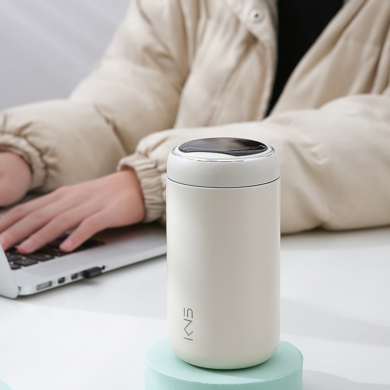 mini智能保温杯316真空不锈钢可定制便携超轻l简约放手提袋随手杯