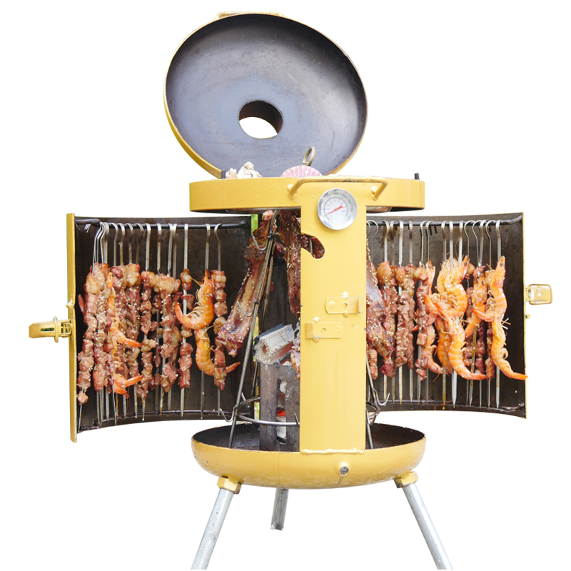 家用小型无烟烧烤炉吊炉架迷你木炭室内碳烤商用野外户外焖烤生蚝