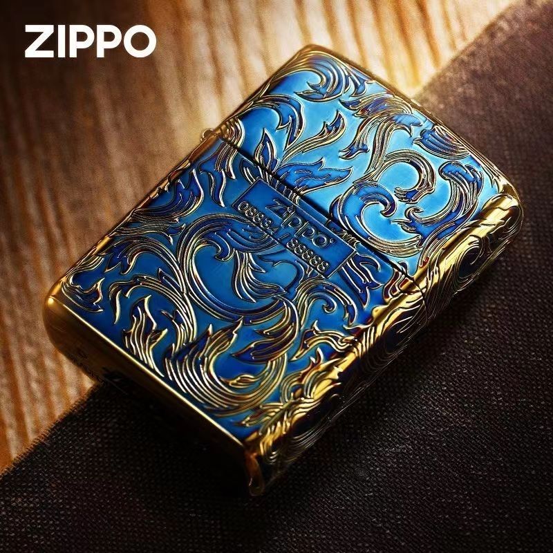 Zippo煤油火机正版之宝官方防风正品熏金创意老式男友礼物赠小油