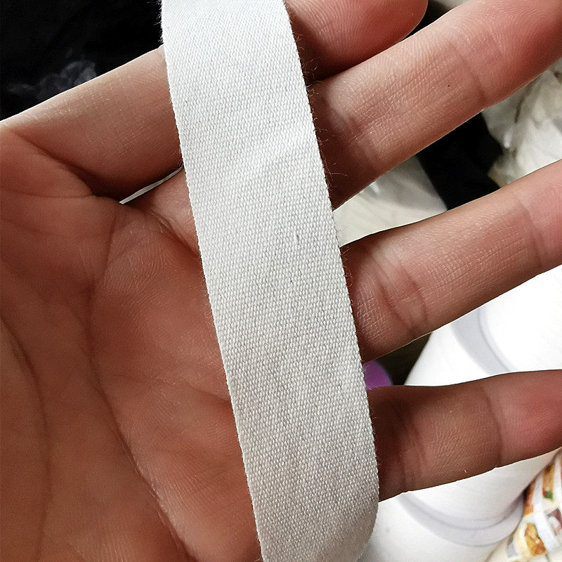布带边带棉布带滚绑腿商标包边带手工棉纱本白丝带