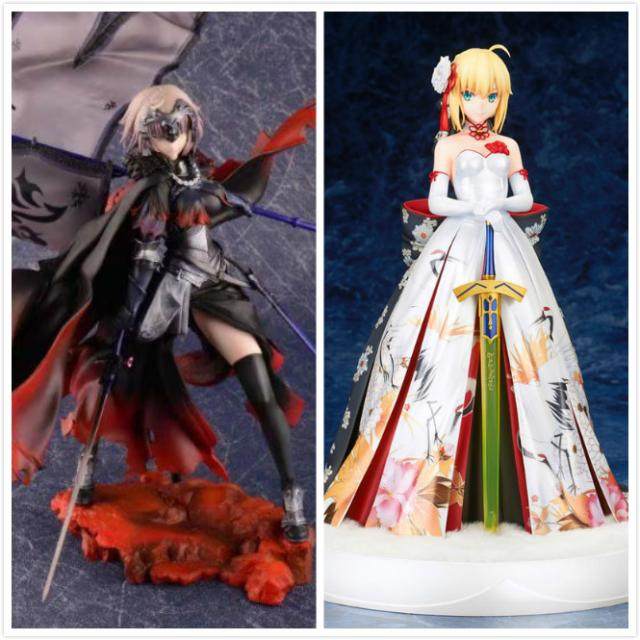 fate仙鹤服塞礼服saber优质版黑贞德德一挥舞手办