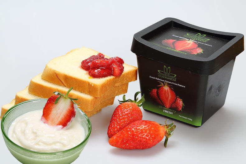 草莓果鲜速冻冷冻冰淇淋新鲜鲜牛奶罐头一发番薯