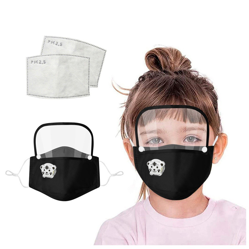 儿童呼吸阀过滤面罩防护阀门呼吸可拆卸防雾纯棉口罩