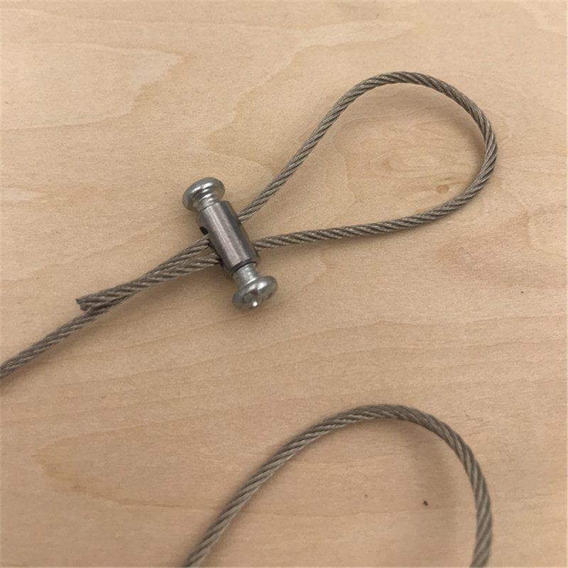 可调收紧锁扣锁线器卡线器锁紧灯具吊绳紧固钢丝吊码