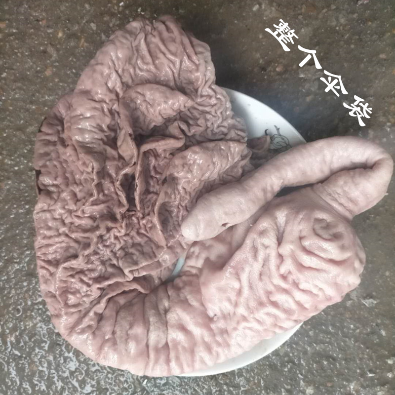 新鲜牛皱胃伞肚火伞500g黄牛伞袋消化胃牛肉汤牛杂店卤煮材料