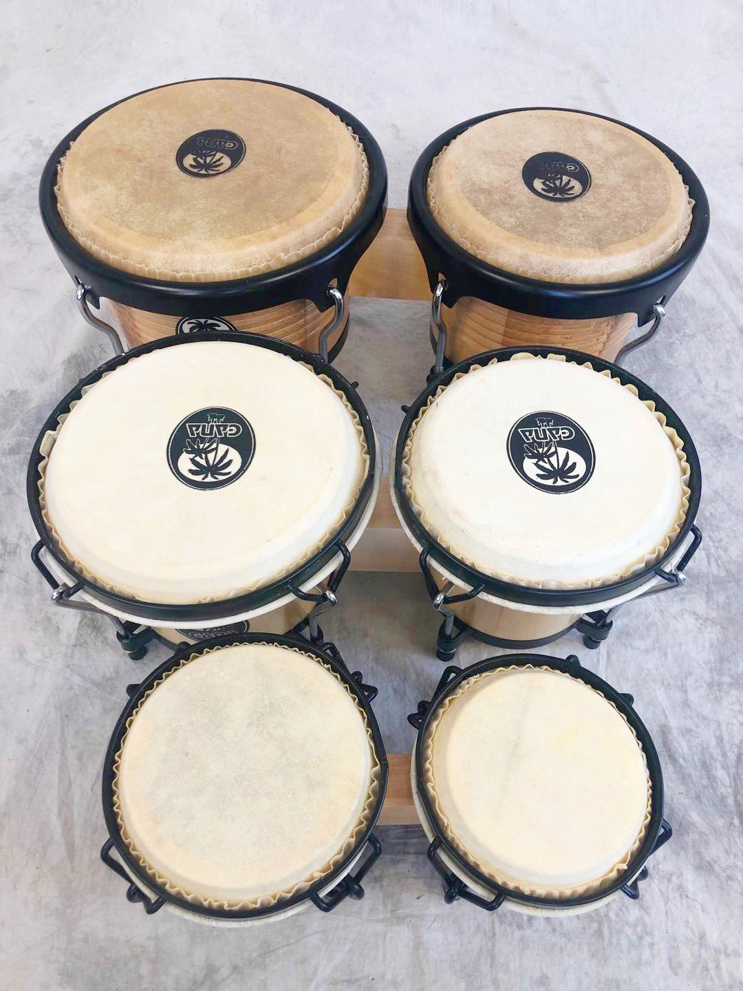 gana新款 加纳 邦哥 bongo邦戈鼓 羊皮 奥尔夫乐器 儿童手鼓